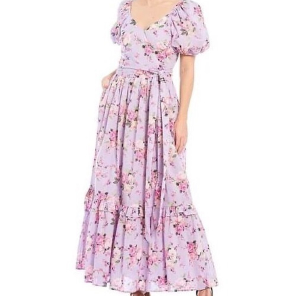 Chelsea & Violet Puff Sleeve Maxi Dress